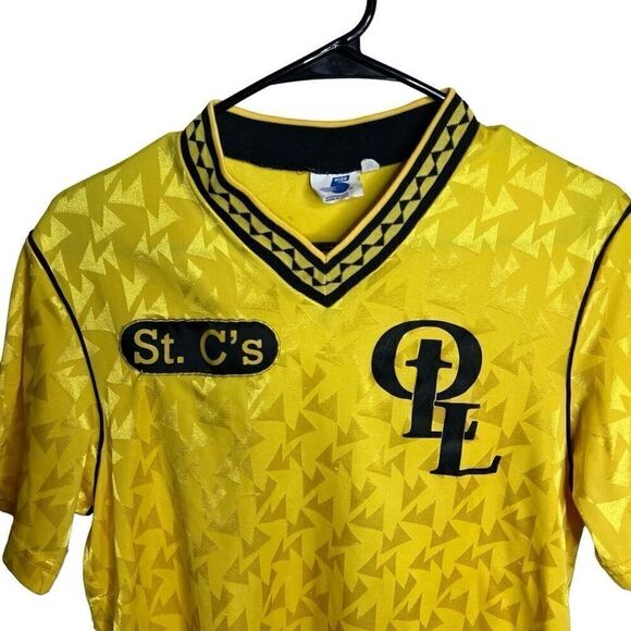 Vintage 80s 90s Soccer Jersey Medium Made In USA - Picture 2 of 4